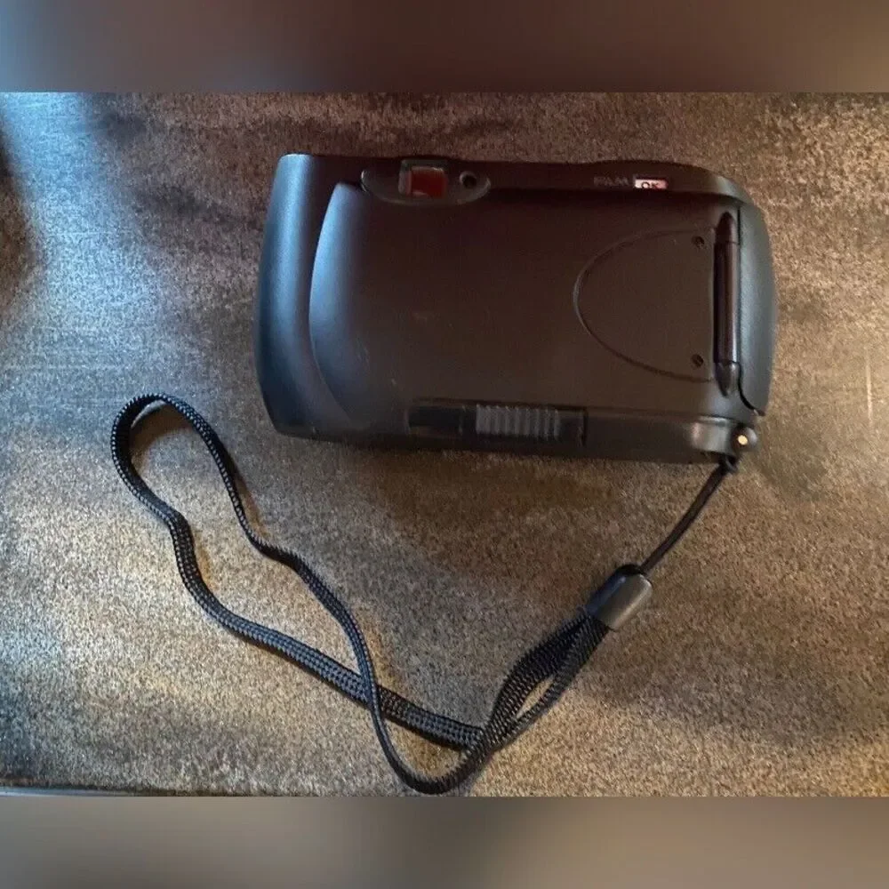 Kodak Advantix Camera Point And Shoot APS Black In Case Vintage Works